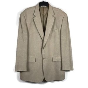 Gerald Austin Silk Sport Coat Mens 41 Regular Blazer Tan